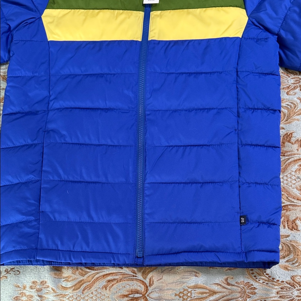 BNWT GAP Kids Vibrant Blue Puffer Jacket with Hood - Picture 8 of 12